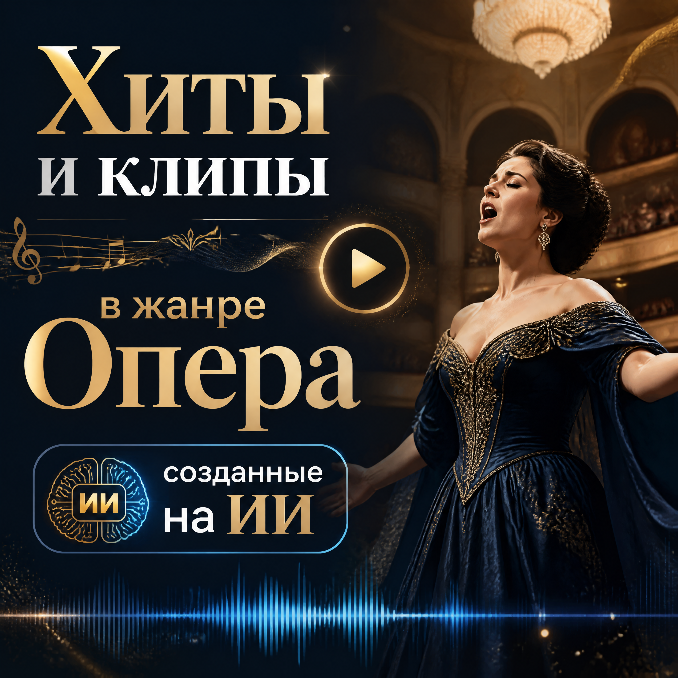 Опера хиты и клипы, созданные ИИ: слушать и смотреть онлайн